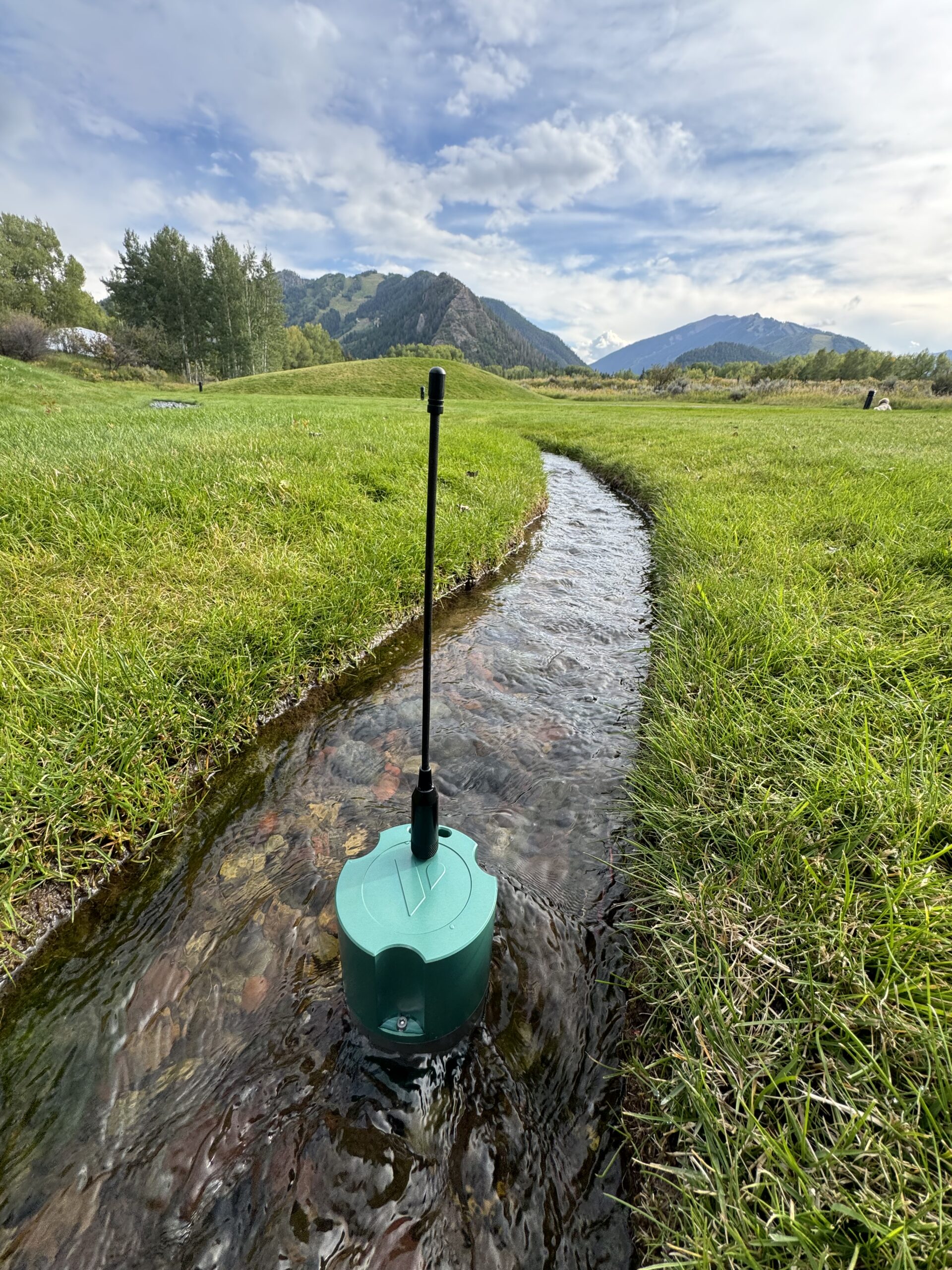Lume sensor deployed in mountain stream